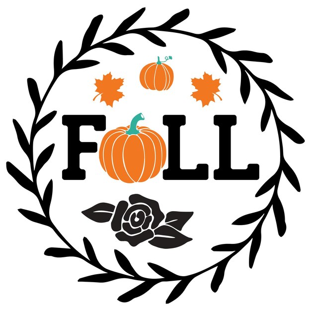 Vector fall tshirt design