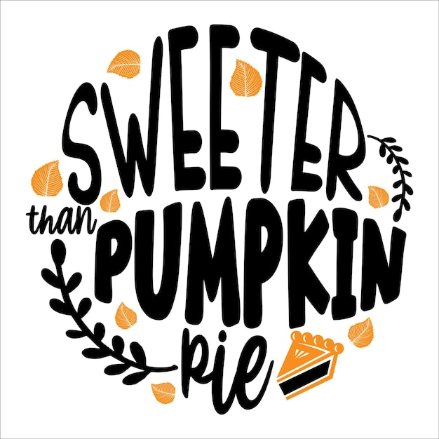 fall typography tshirt design vector
