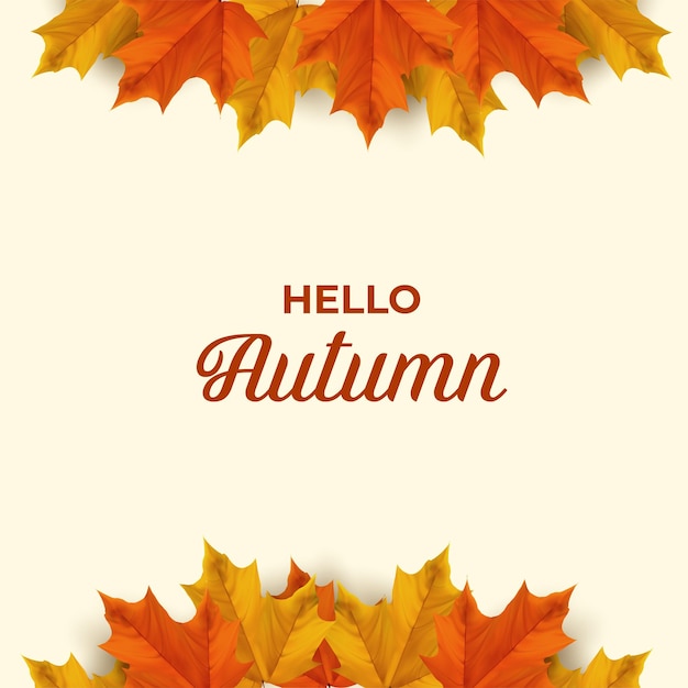 Falling Autumn Leaves Background Elements