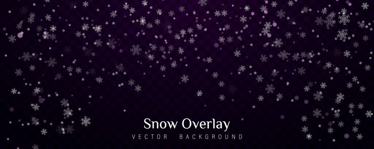 Vector falling christmas snow, snowflakes, heavy snowfall