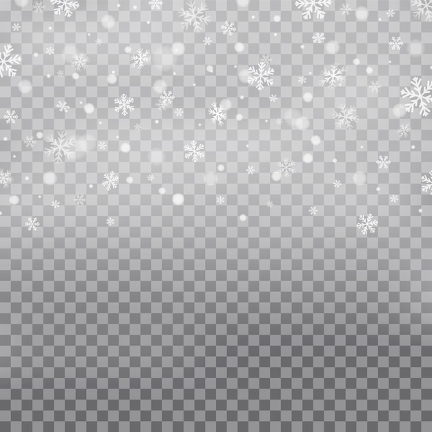 Falling christmas snow. snowflakes, heavy snowfall.