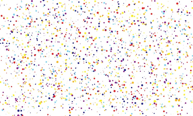 Falling color dots. Fun background. Abstract bright colored dotted circles.