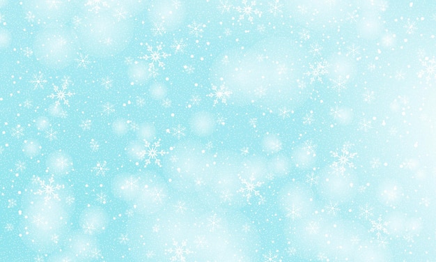 Falling snow background Vector illustration