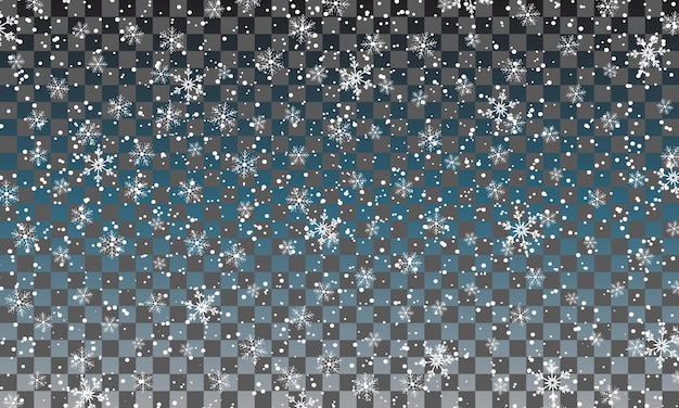 Vector falling snow background vector illustration