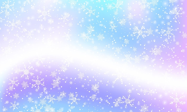 Vector falling snow background vector illustration