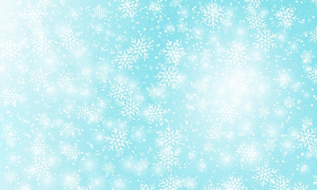 Falling snow background Vector illustration