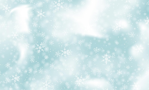 Falling snow background vector illustration