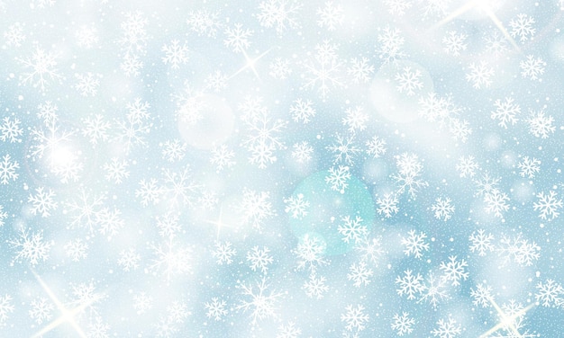 Falling snow background Vector illustration