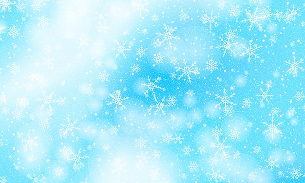 Falling snow background vector illustration