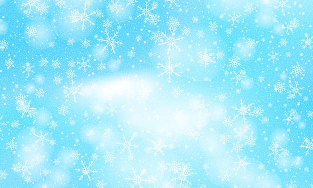 Falling snow background vector illustration