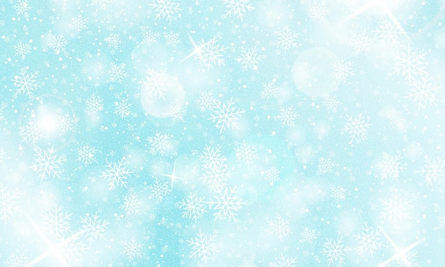 Falling snow background vector illustration