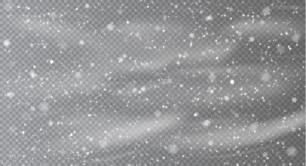 Falling Snow Overlay Background