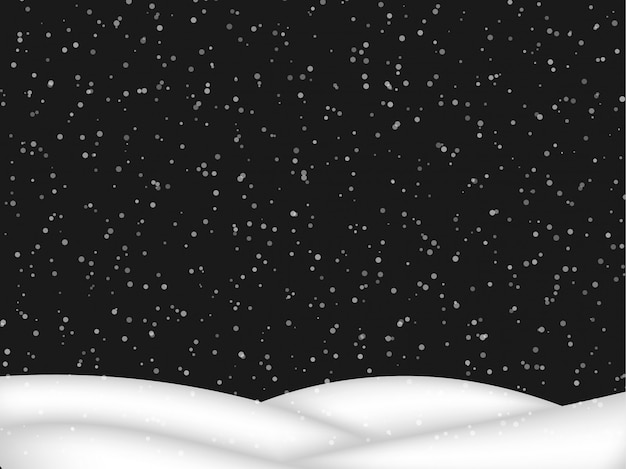 Vector falling snow