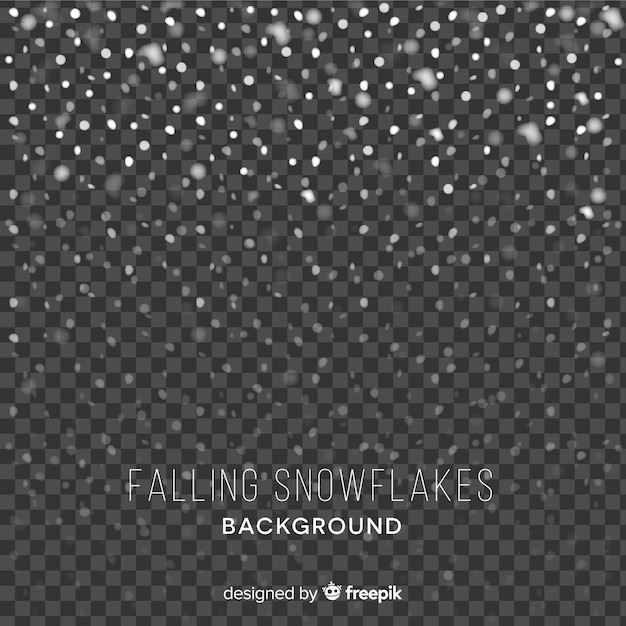 Falling snowflakes background