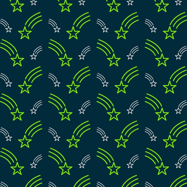 Falling Star design trendy repeating pattern colorful illustration background