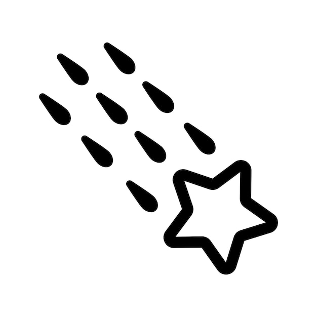 Falling star icon