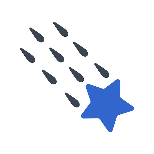 Falling star icon