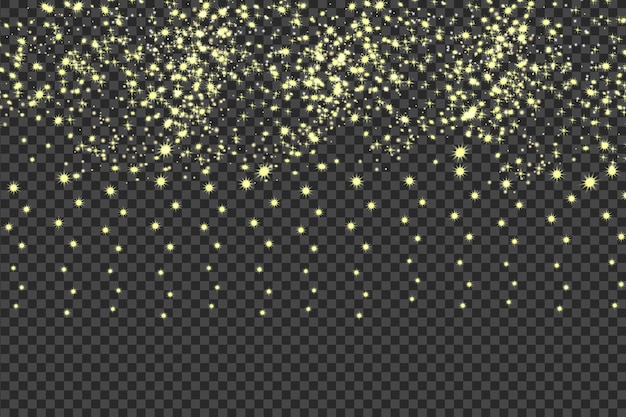 Falling stars effect