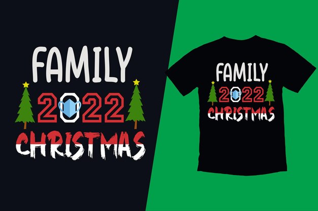 Familie 2022 kerst t-shirt ontwerp