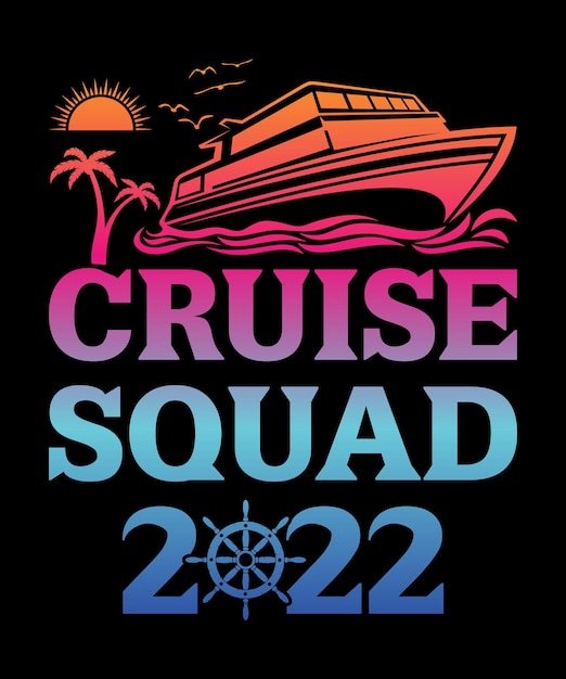 Vector familie cruise 2022 tshirt