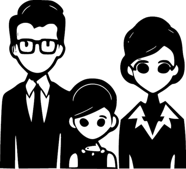 Familie hoge kwaliteit Vector Logo Vector illustratie ideaal voor T-shirt afbeelding