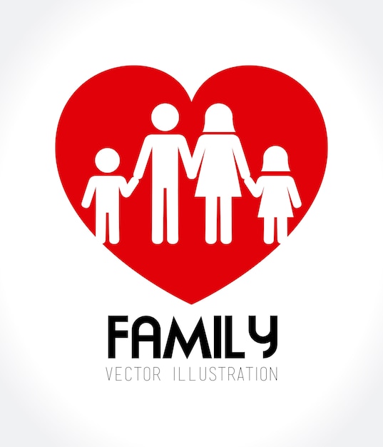 Vector familie ontwerp