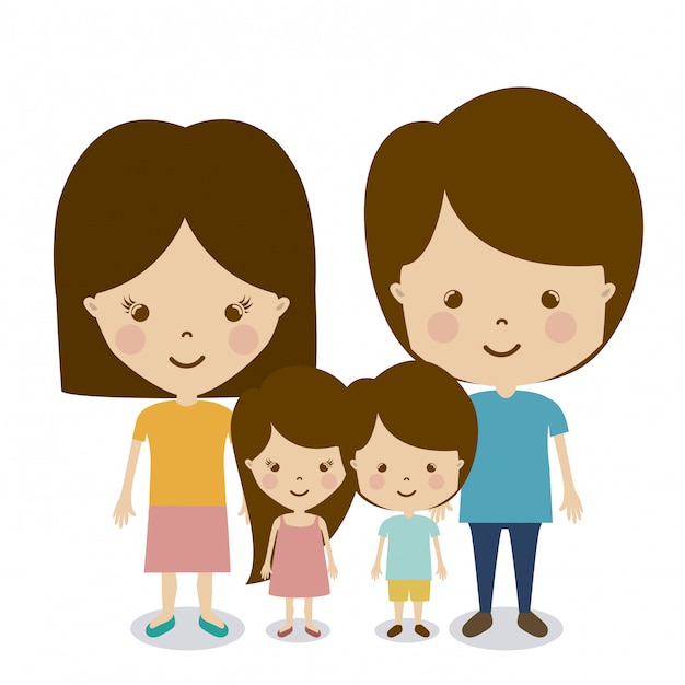 Vector familie ontwerp