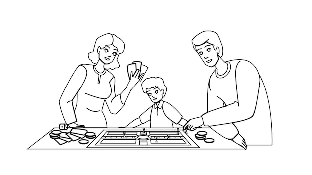 Familie spelletjes vector