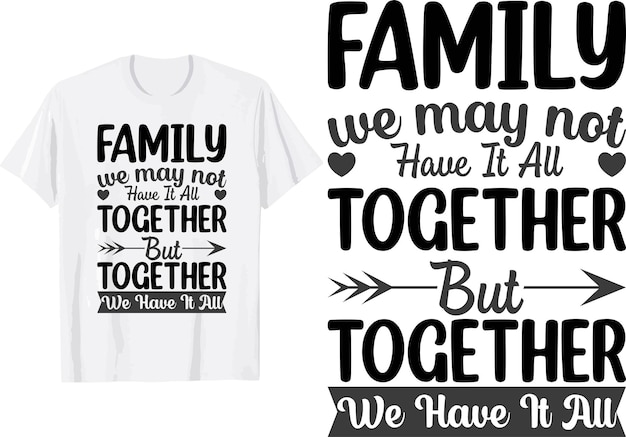 Familie svg t-shirt ontwerp