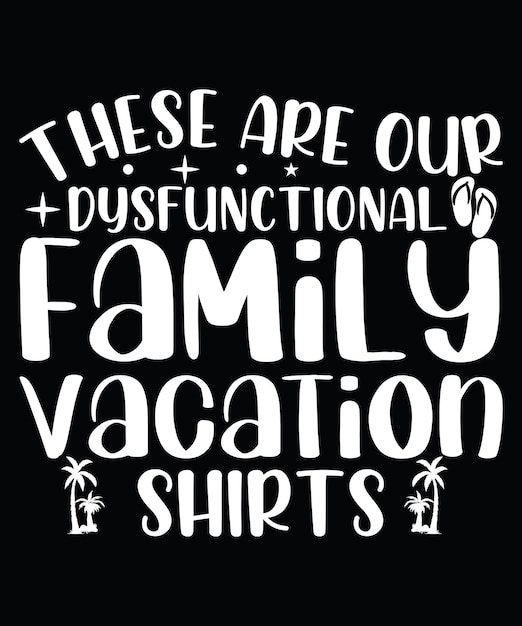 Vector familie vakantie tshirt ontwerp