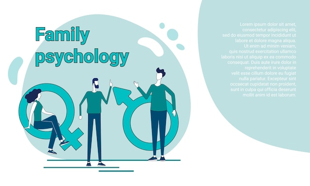 Familiepsychologie mensen maken gebruik van de diensten van een psycholoog