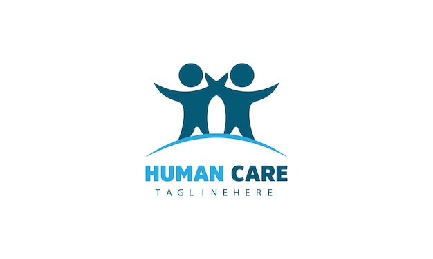 Family care logo design People care logo template