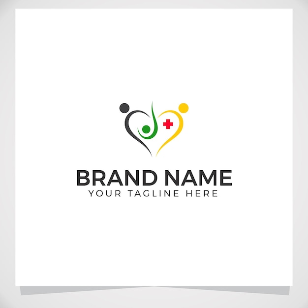 Family care logo design template