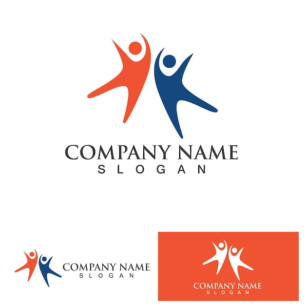 Family care logo and symbol vector