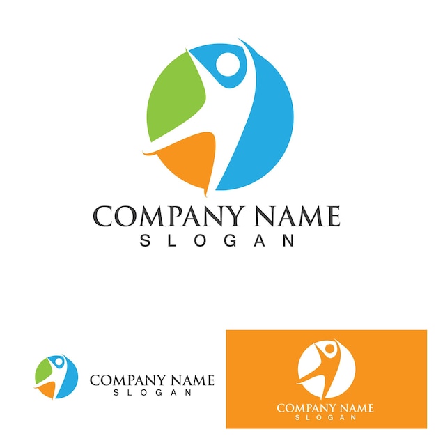 Family care logo and symbol vector