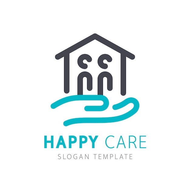 Vector family care logo template