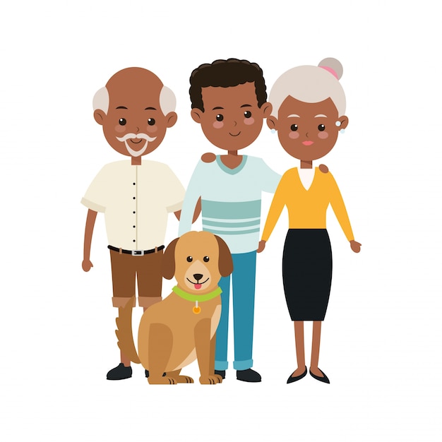 Vector family cartoon