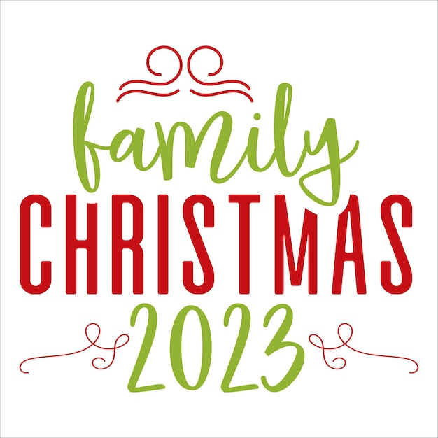 Premium Vector Family christmas 2023