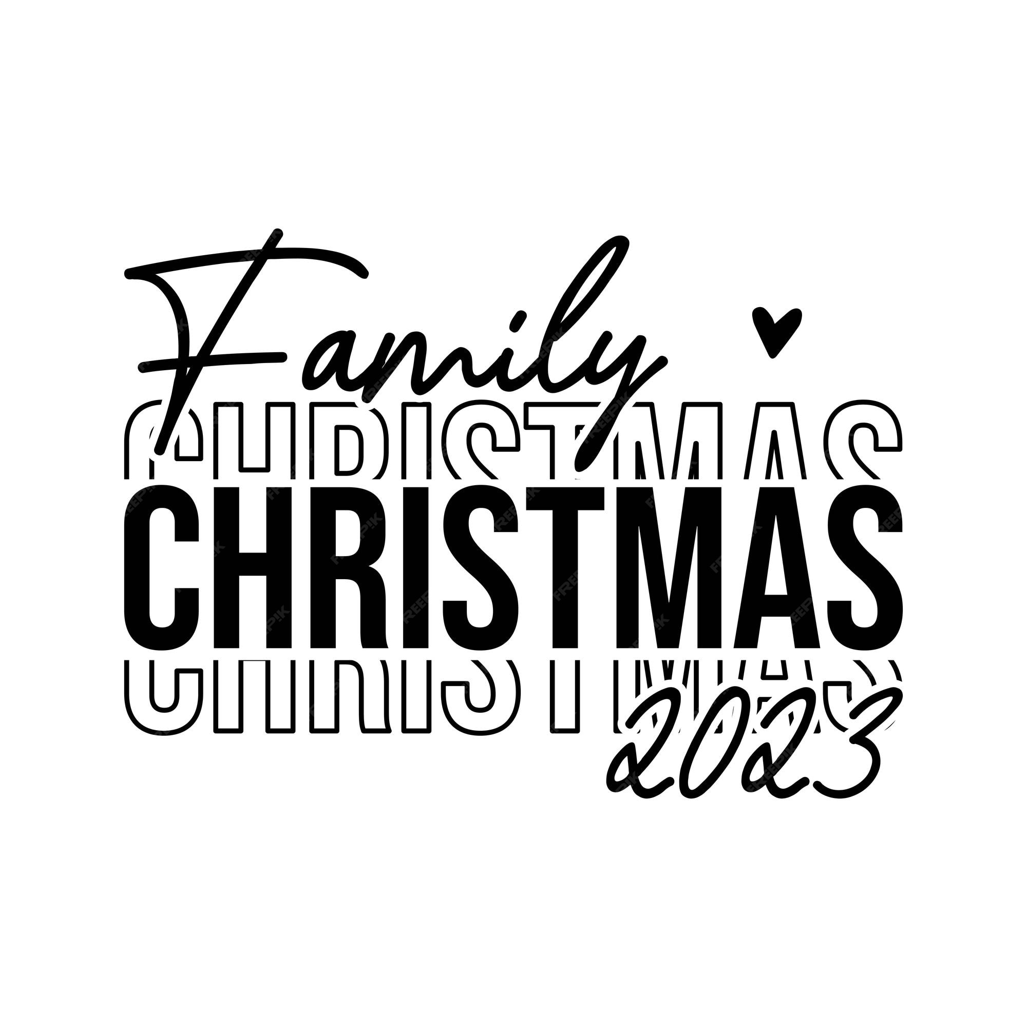 Premium Vector Family christmas 2023