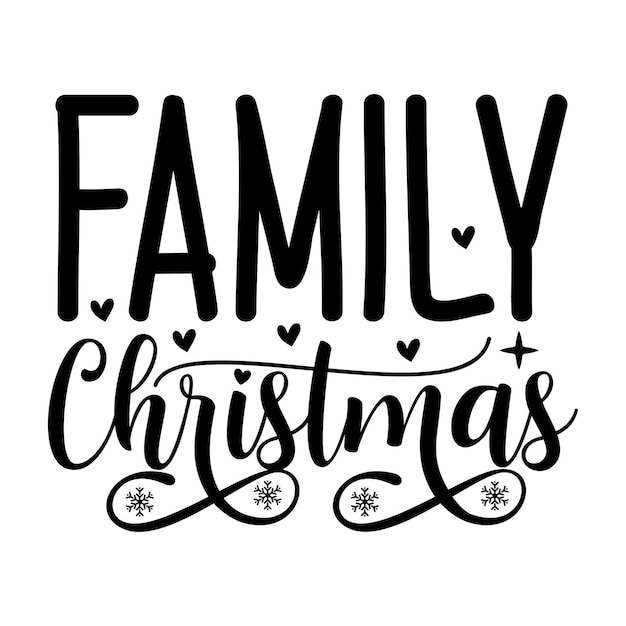 Vector family christmas svg