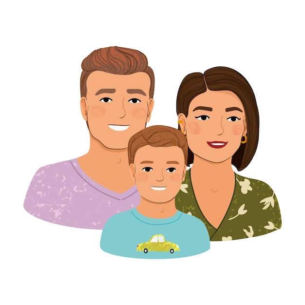 Family Colorful Illustration