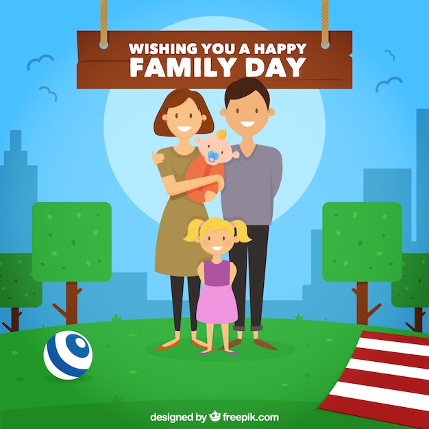 Vector family day background