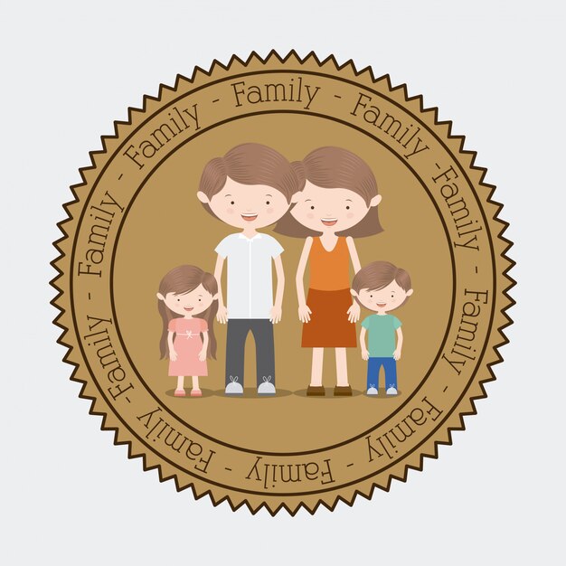 Family round. Символ Сими нарисовать. Family Design.