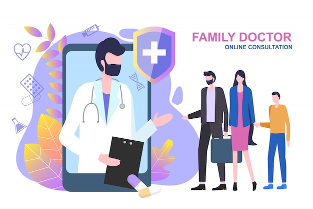 Consultazione online di un medico di famiglia