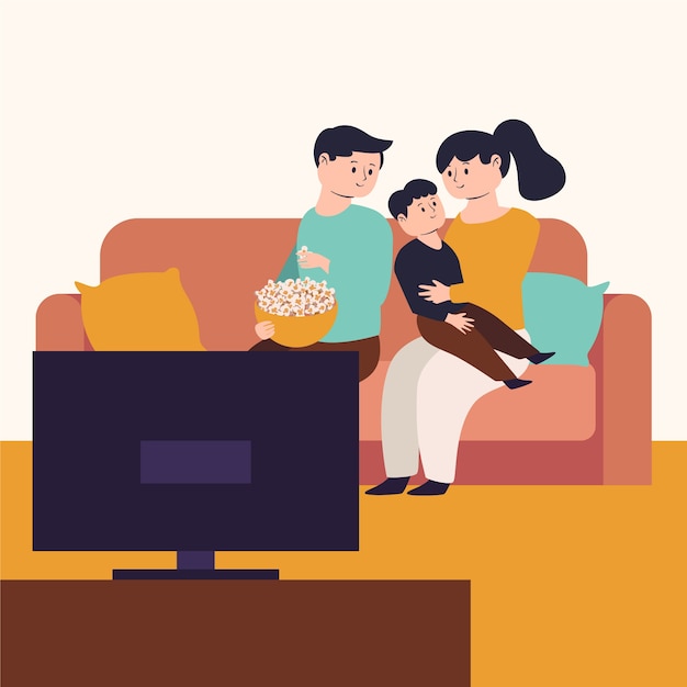 family enjoying time together