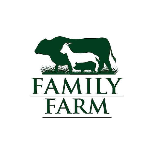 Family Farm Logo Design Template