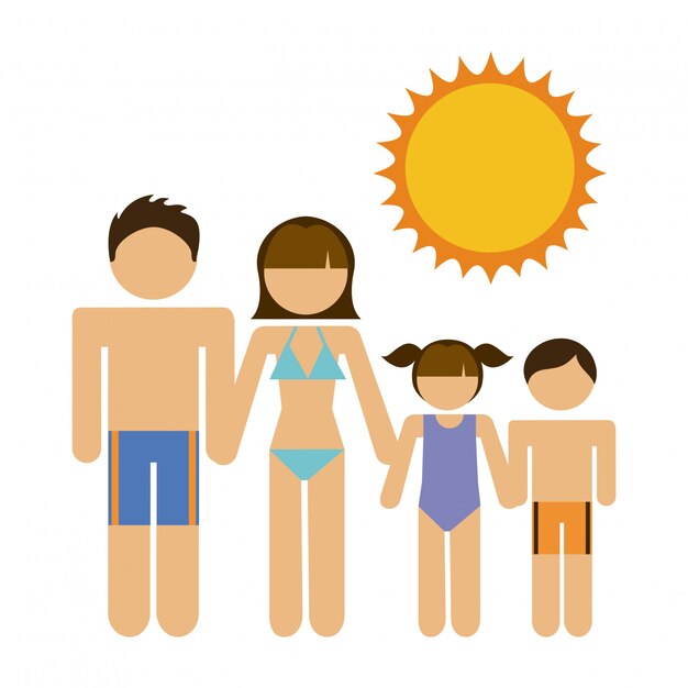 Family graphic design  vector illustration