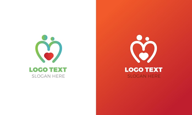 Family Heart Health Logo Template