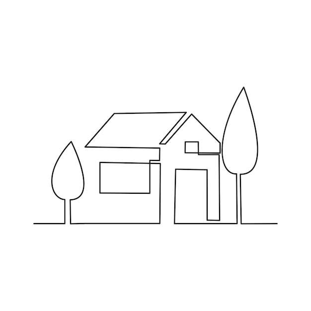 Free art print of Child drawing of a family house. Child drawing of a  country house. Pencil art in childish style | FreeArt | fa85070842