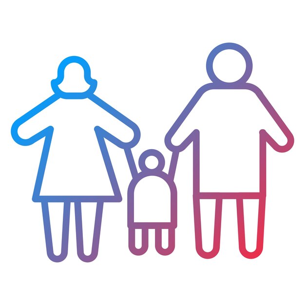 Family icon vector image can be used for humans